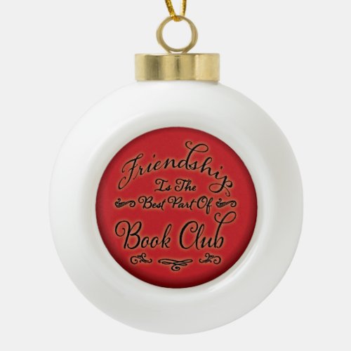 Book Club Friendship Ornament