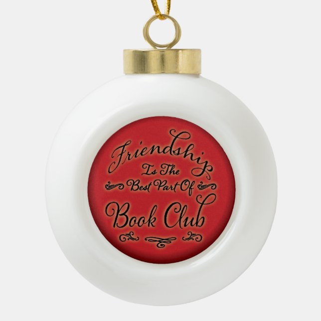 Book Club Friendship Ornament (Front)