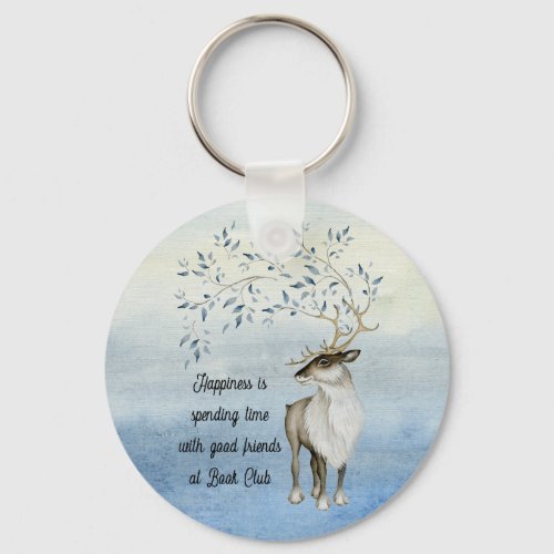 Book Club Friendship Quote Keychain