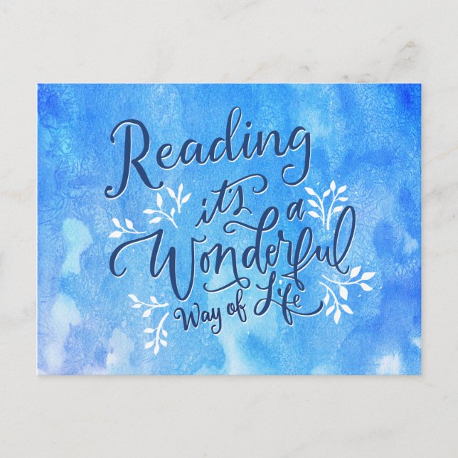 Book Club Gathering Invitation Reminder Bookmark Postcard (Front)