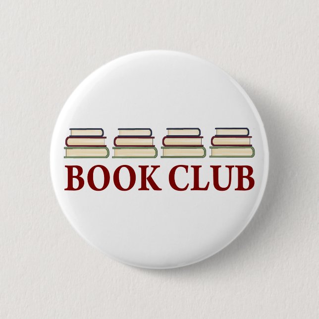Book Club Gift For Readers Button (Front)