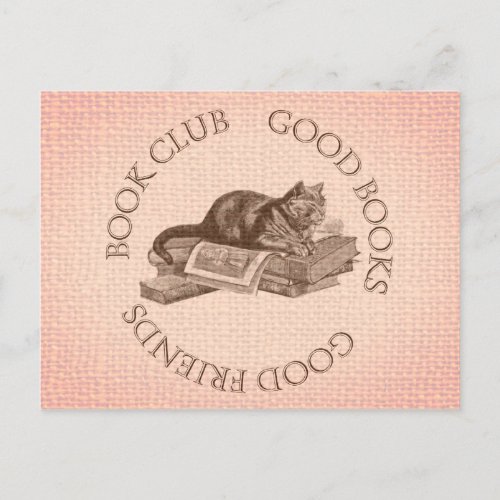 Book Club _ Good Books _ Good Friends Postcard