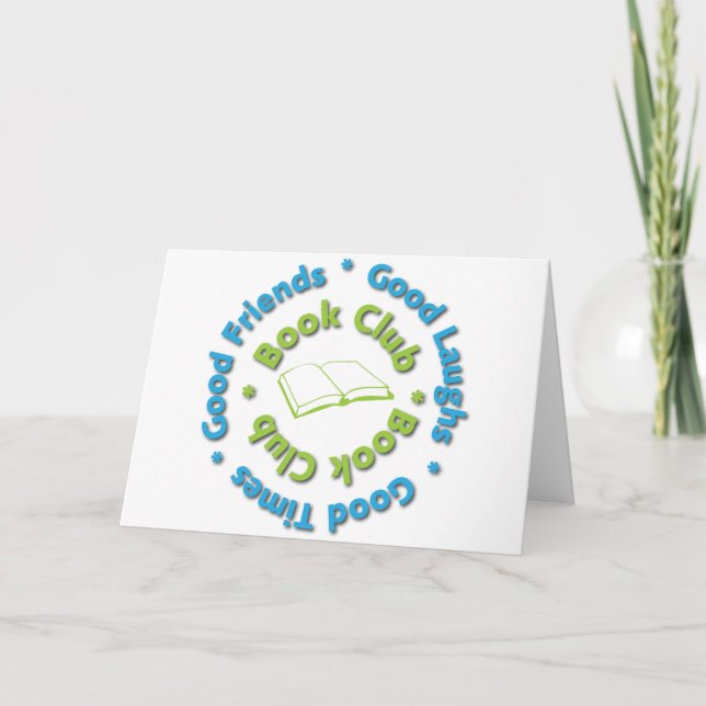 book club good friends card (Front)