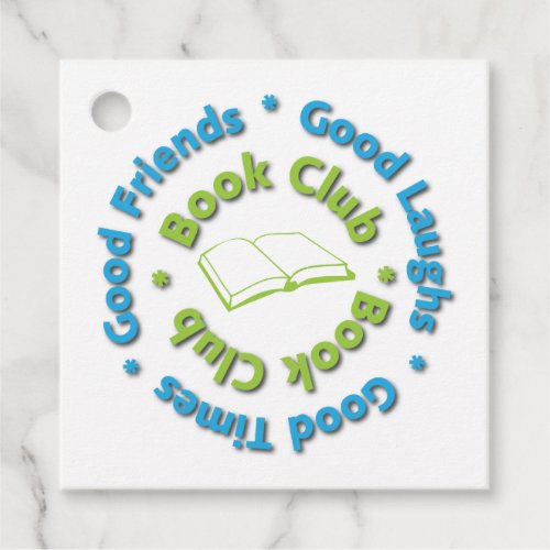 Book Club Good Friends Holiday Gift Favor Tags