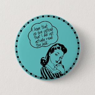 Book Club - I Hope - Retro Pinback Button