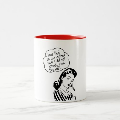 Book Club _ I Hope _ Retro Two_Tone Coffee Mug