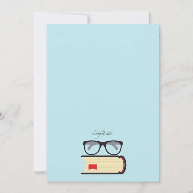 Book Club Invitation (You Pick Background Color)
