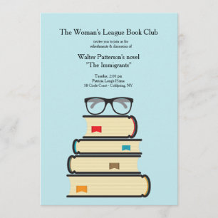 Book Club Invitation (You Pick Background Color)