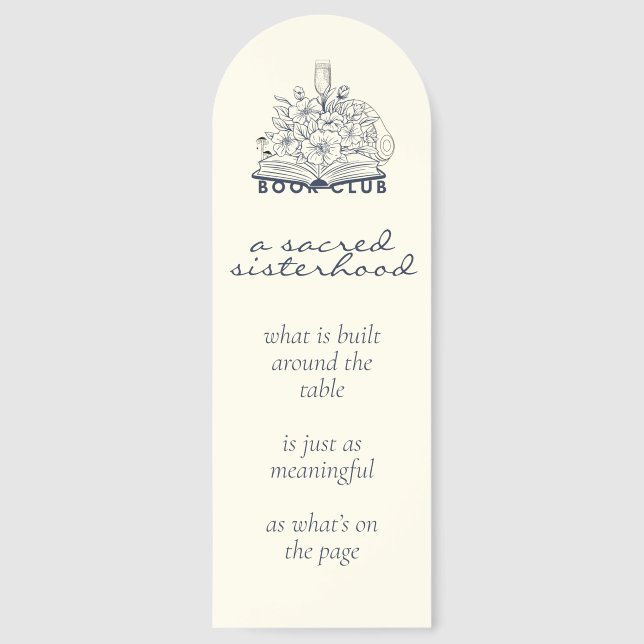 Book Club Ladies Night Friends Bookmark (Front)