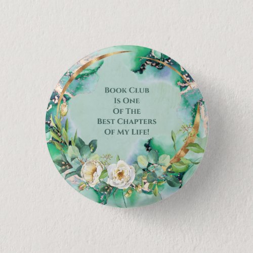 Book Club Membership White Rose Button