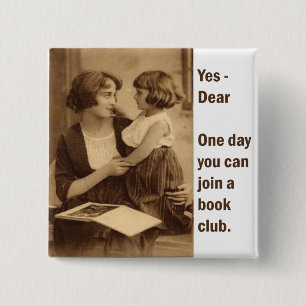 book club mother and daughter button