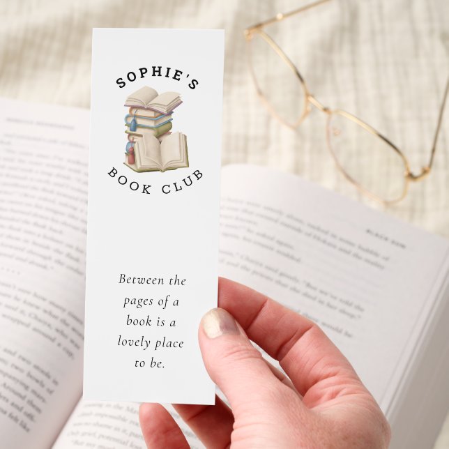 Book Club Name Inspirational Quote Books Bookmarks (Hand)