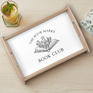Book Club Name Personalized Event Serving Tray