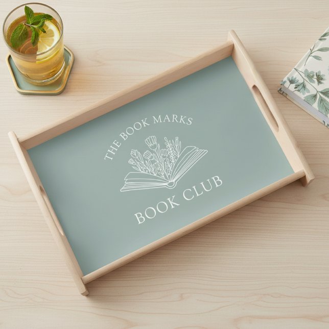 Book Club Name Personalized Event Serving Tray (Creator Uploaded)