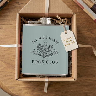 Book Club Name Personalized Gift Favor Flask