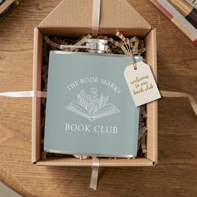 Book Club Name Personalized Gift Favor Flask (Creator Uploaded)