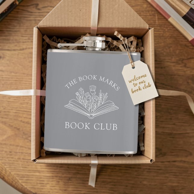 Book Club Name Personalized Gift Favor Flask (Creator Uploaded)