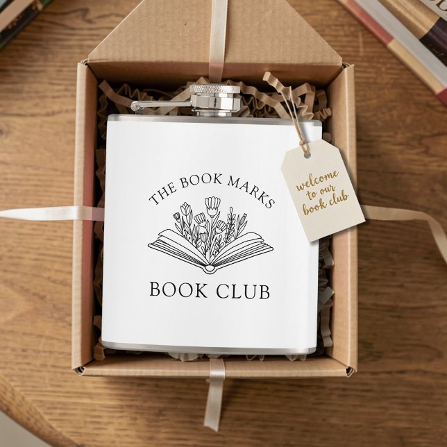 Book Club Name Personalized Gift Favor Flask (Creator Uploaded)