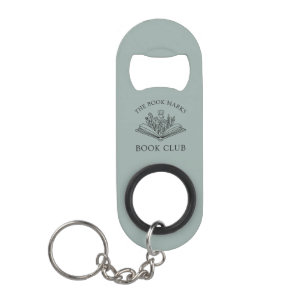 Book Club Name Personalized Gift Keychain Bottle Opener