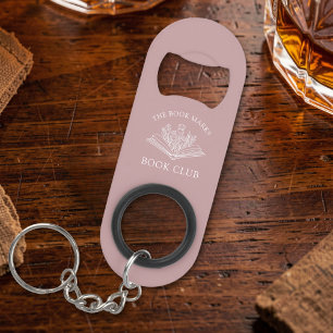 Book Club Name Personalized Gift Keychain Bottle Opener