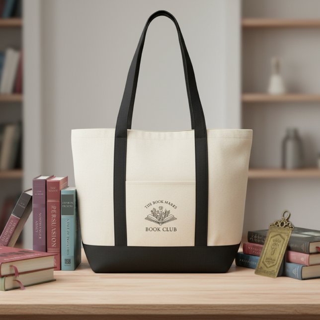 Book Club Name Personalized Gift Tote Bag (Creator Uploaded)