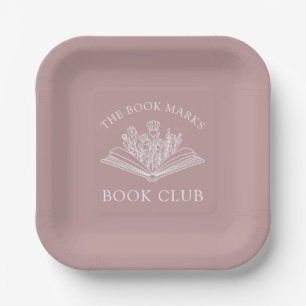 Book Club Name Personalized Paper Plates