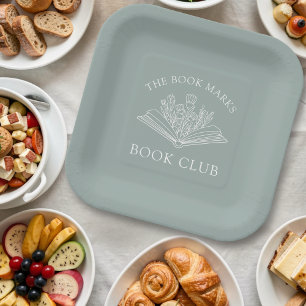 Book Club Name Personalized  Paper Plates