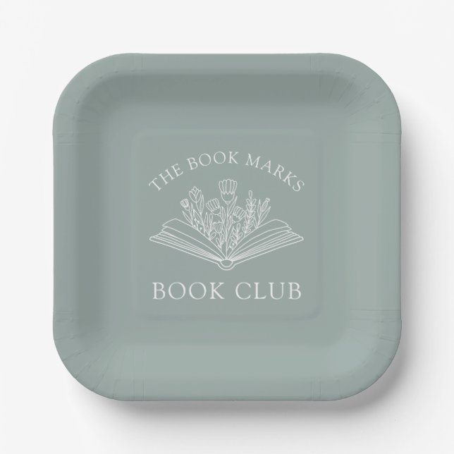 Book Club Name Personalized  Paper Plates (Front)
