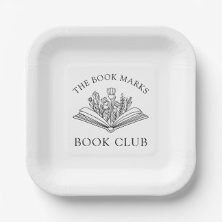 Book Club Name Personalized  Paper Plates