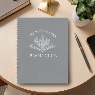 Book Club Name Personalized Spiral Notebook 