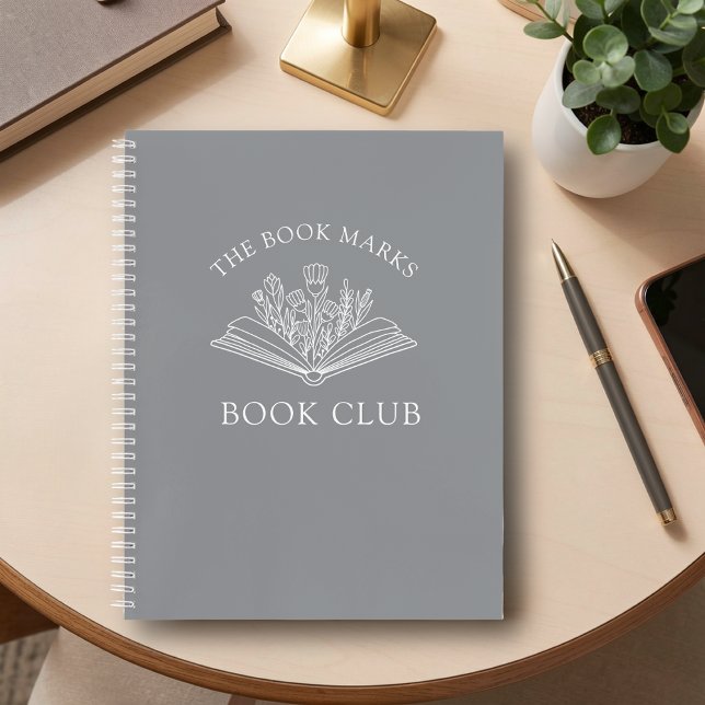 Book Club Name Personalized Spiral Notebook  (Creator Uploaded)