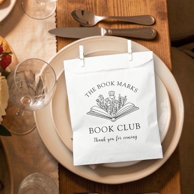 Book Club Name Personalized Thank You Favor Bag (Creator Uploaded)