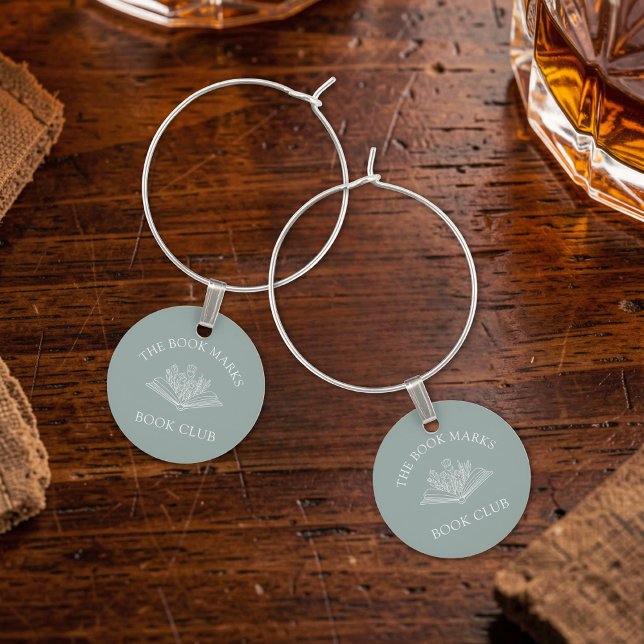 Book Club Name Personalized  Wine Charm (Creator Uploaded)