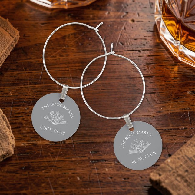 Book Club Name Personalized  Wine Charm (Creator Uploaded)