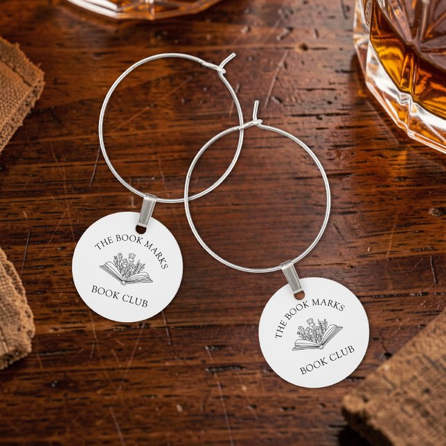 Book Club Name Personalized  Wine Charm (Creator Uploaded)