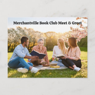 Book Club Open Invitation Customizable Postcard