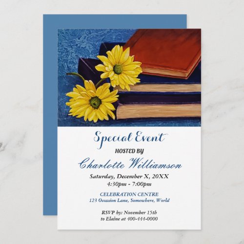 BOOK CLUB PARTY EVENT INVITE