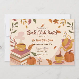 Book Club Party Invitation