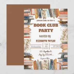 Book Club Party Invitation – Cozy Reading Night