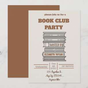 Book Club Party Invitation – Cozy Reading Night