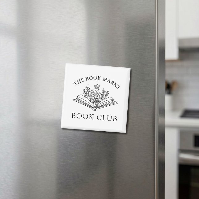 Book Club Personalized Floral Gift Magnet (Creator Uploaded)