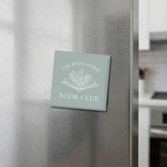 Book Club Personalized Floral Literary Gift Magnet (Creator Uploaded)