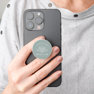 Book Club Personalized Floral Reading Lover Gift PopSocket