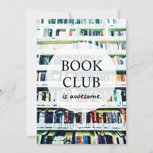 Book Club Personalized Invitation