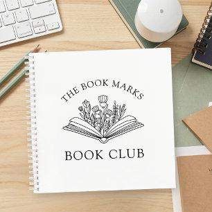 Book Club Personalized Name Gift Spiral Notebook