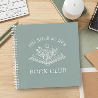 Book Club Personalized Name Gift Spiral Notebook