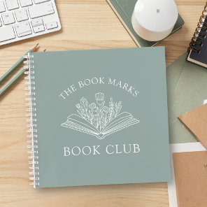Book Club Personalized Name Gift Spiral Notebook