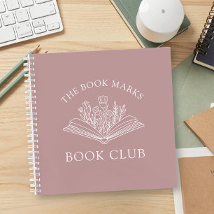 Book Club Personalized Name Gift Spiral Notebook