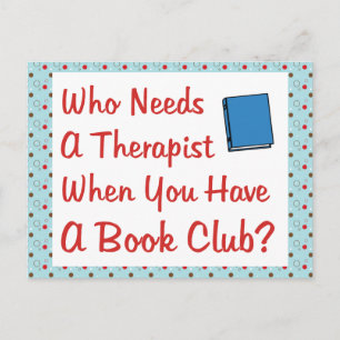 book club postcard