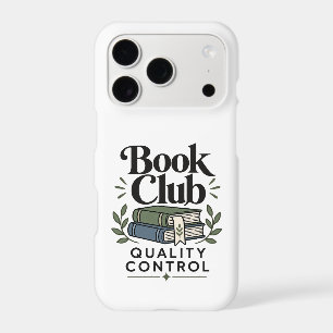 Book Club Quality Control Bookish Humor Phone Ca iPhone 17 Pro Case